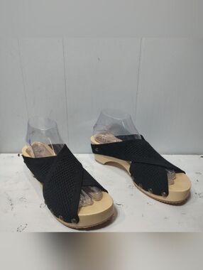 Jax & Bard‎ Libby Hill Black Leather Sandals Size 39 8-8.5